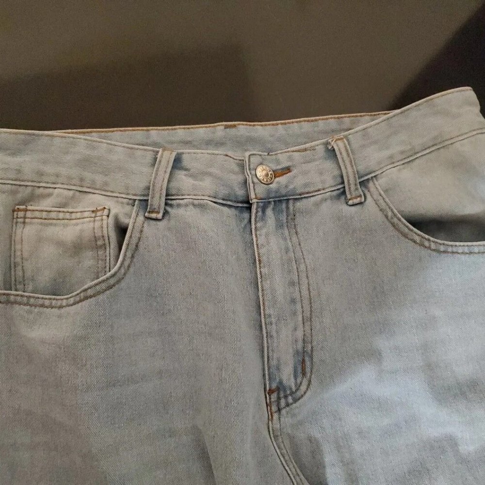SheIn Womens Blue Cotton Straight Jeans Size M